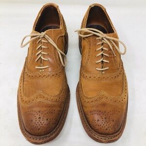 Allen Edmonds McTavish Tan Leather Brogue Shoes